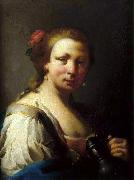 Mulher com um jarro Giovanni Battista Pittoni